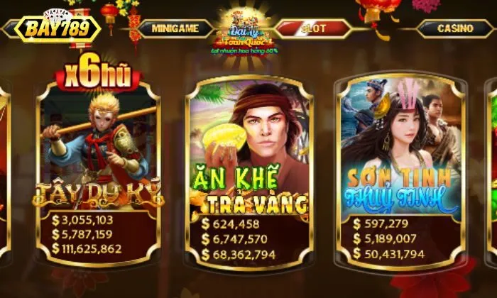 List game nổ hũ hot nhất tại Bay789