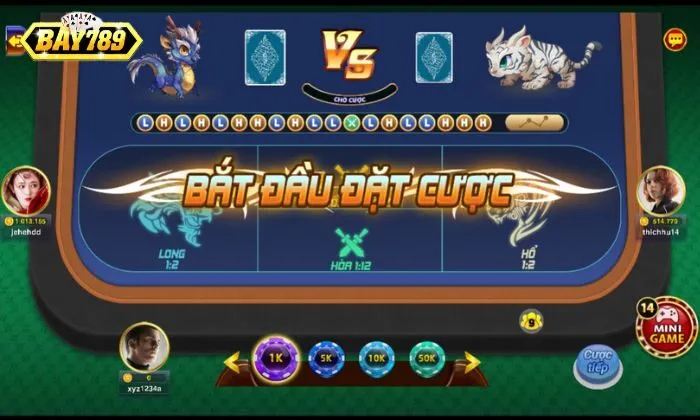 Rồng hổ là gì Cơ hội giành chiến thắng khi chơi game Rồng hổ tại Bay789 rất cao